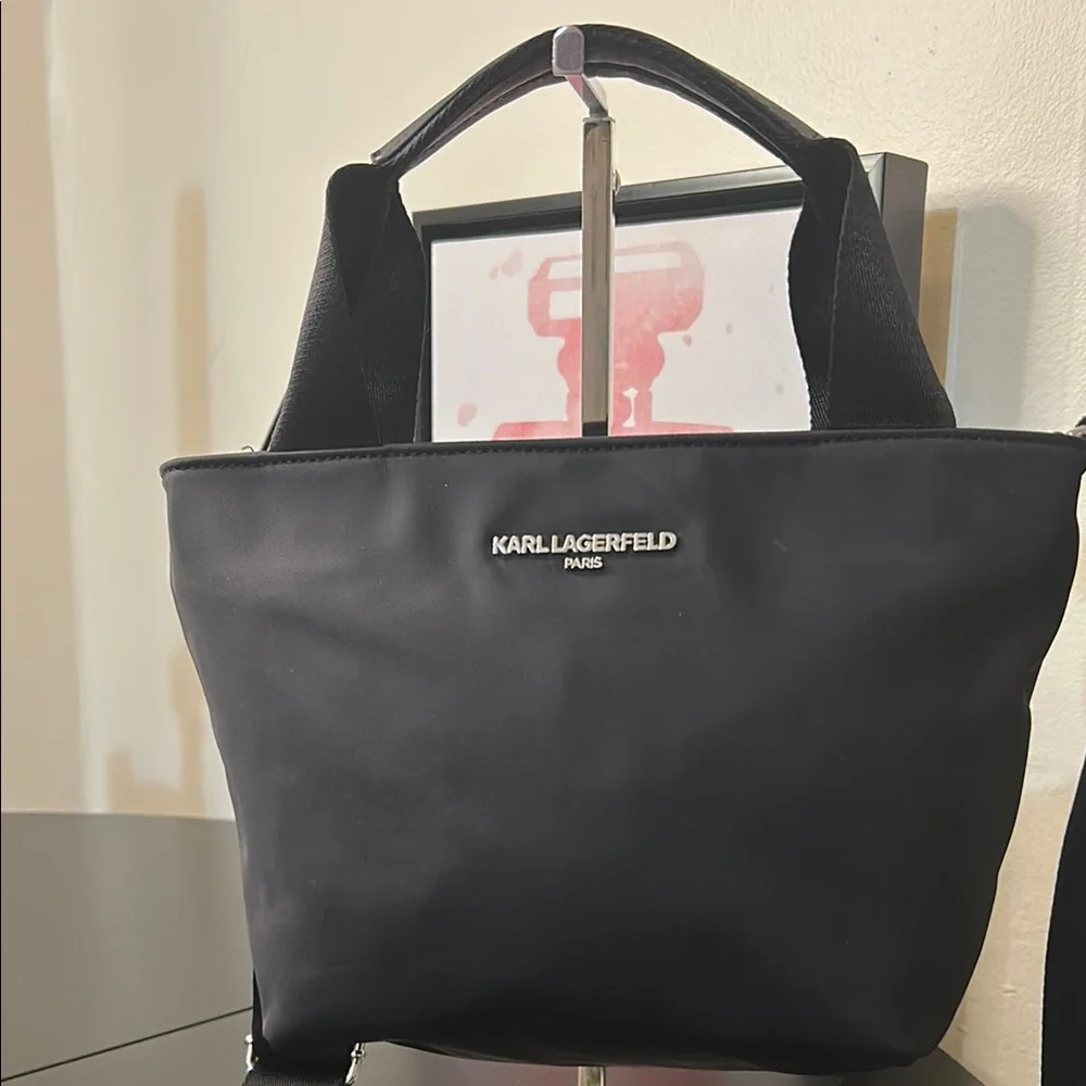 Karl Lagerfeld Black Women's Crossbody Tote Bag